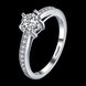 Wholesale Lose money promotion hot sell jewelry from China super shiny zircon platinum wedding party rings for women gift TGCZR396 0 small