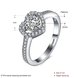 Wholesale Romantic Platinum Love Heart Rings Cubic Zircon Finger Ring for Women Wedding Engagement Crystal Jewelry Gift TGCZR399 1 small