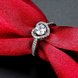 Wholesale Romantic Platinum Love Heart Rings Cubic Zircon Finger Ring for Women Wedding Engagement Crystal Jewelry Gift TGCZR399 4 small