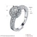 Wholesale Lose money promotion hot sell jewelry from China super shiny zircon platinum wedding party rings for women gift TGCZR410 1 small