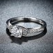 Wholesale Lose money promotion hot sell jewelry from China super shiny zircon platinum wedding party rings for women gift TGCZR417 2 small