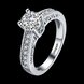 Wholesale Romantic fashion hot sell jewelry from China super shiny zircon platinum wedding party rings for women gift TGCZR419 0 small