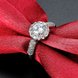 Wholesale Romantic fashion hot sell jewelry from China super shiny zircon platinum wedding party rings for women gift TGCZR420 4 small