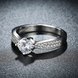 Wholesale Romantic fashion hot sell jewelry from China super shiny zircon platinum wedding party rings for women gift TGCZR422 2 small