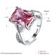 Wholesale ring series Eight heart eight arrows Pink Cubic Zirconia Women Rings Luxury Ladies Party jewelry Best Mother's Gift TGCZR001 1 small