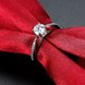 Wholesale  Romantic fashion hot sell jewelry from China super shiny zircon platinum wedding party rings for women gift TGCZR433 4 small