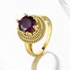 Wholesale wedding rings Classic Gold Plated purple Zirconia nobility Luxury Ladies Party engagement jewelry Best Mother's Gift TGCZR064 1 small