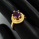 Wholesale wedding rings Classic Gold Plated purple Zirconia nobility Luxury Ladies Party engagement jewelry Best Mother's Gift TGCZR064 4 small