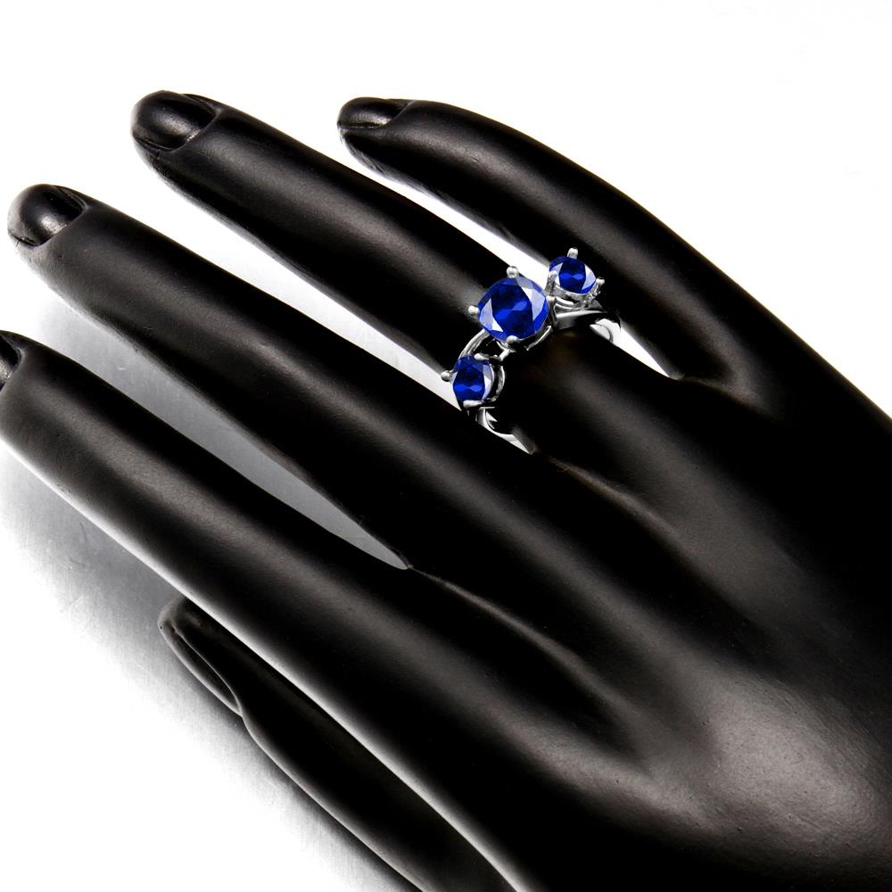 Wholesale Classic Platinum Round blue CZ Ring Luxury Ladies Party engagement wedding jewelry Best Mother's Gift TGCZR085 5