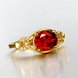 Wholesale Romantic 24k gold Court style Ruby Luxurious Classic Engagement Ring wedding party Ring For Women TGCZR278 3 small