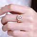 Wholesale Clearance sale New Fashion Wedding Flower Jewelry White Zircon Rose Gold Color Ring Christmas Gifts Elegant Gift TGCZR315 4 small