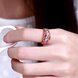 Wholesale Classic Romantic Wedding Bridal rose gold Rings For Women With purple Dazzling Crystal Cubic Zircon Engagement Rings TGCZR320 4 small
