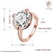 Wholesale Engagement rose gold Finger Ring for Women Big round Stone Clear Zirconia Rings Crystal Statement Fine Jewelry Female Gifts TGCZR328 0 small