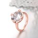 Wholesale Engagement rose gold Finger Ring for Women Big round Stone Clear Zirconia Rings Crystal Statement Fine Jewelry Female Gifts TGCZR328 4 small