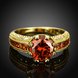 Wholesale Fashion vintage Exquisite big Red Zircon Women's Engagement Wedding Ring Classic Gothic Style Women's Jewelry TGCZR446 3 small
