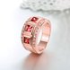Wholesale Simple Stylish Elegant Ring Band Surprise Birthday Anniversary Present For Women With red square Cubic Zircon rings jewelry TGCZR449 2 small