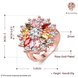 Wholesale Fashion Brand rose gold Luxury Five Colors AAA Cubic Zircon Chrysanthemum Shape Rings For Women Jewelry Wedding Party Gift TGCZR029 1 small