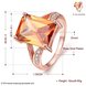 Wholesale ring series Classic 24K Gold plated yellow CZ Ring Luxury Ladies Party jewelry Best Mother's Gift TGCZR005 0 small