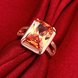 Wholesale fashion rose gold rings Square Large champagne Gem Bohemian Style Wedding Ring for Women Party Engagement Jewelry TGCZR057 3 small