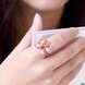 Wholesale Unique Design Top Sale Rose Gold butterfly rings Color Colorful AAA Zircon Wedding bijoux Rings Jewelry For Women Gift Party TGCZR133 4 small