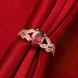 Wholesale 18K Rose Gold Red Ruby Ring For Women Rings Flower Zircon Diamond Engagement Gemstone Fine Jewelry TGCZR180 4 small