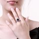 Wholesale Fashion Classic platinum round big blue CZ Stone Exaggeration Party Rings wedding Jewelry TGCZR271 4 small