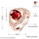 Wholesale Romantic rose gold Court style Ruby Luxurious Classic Engagement Ring wedding party Ring For Women TGCZR279 2 small