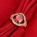 Wholesale Romantic rose gold Court style Ruby Luxurious Classic Engagement Ring wedding party Ring For Women TGCZR279 3 small