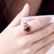 Wholesale Romantic rose gold Court style Ruby Luxurious Classic Engagement Ring wedding party Ring For Women TGCZR279 4 small