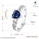 Wholesale jewelry from China Trendy Platinum Ring heart shape Sapphire Zircon for Women Fine Jewelry Wedding Party Gifts TGCZR385 0 small