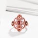 Wholesale Luxury Flower Design multicolor Crystal Jewelry Rings For Women Creative rose Gold Color Wedding Anniversary Jewelry TGCZR397 2 small