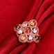 Wholesale Luxury Flower Design multicolor Crystal Jewelry Rings For Women Creative rose Gold Color Wedding Anniversary Jewelry TGCZR397 3 small