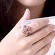 Wholesale Luxury Flower Design multicolor Crystal Jewelry Rings For Women Creative rose Gold Color Wedding Anniversary Jewelry TGCZR397 4 small