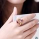 Wholesale Luxury Flower Design multicolor Crystal Jewelry Rings For Women Creative rose Gold Color Wedding Anniversary Jewelry TGCZR402 4 small