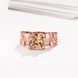 Wholesale Classical rose gold Rings square Shape Diamond Wedding rings yellow zircon Ring For Women Gift Wedding Bands jewelry TGCZR406 1 small