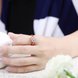 Wholesale Romantic Rose Gold Plated White CZ Ring Luxury Crystal Flower Rings For Women Wedding Engagement jewelry TGCZR138 4 small