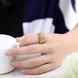Wholesale Classic 24K Gold Geometric White CZ Rings for Women Luxury Wedding party Fine Fashion Jewelry TGCZR139 4 small