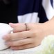 Wholesale Classic Rose Gold Geometric White CZ Ring  for Women Luxury Wedding party Fine Fashion Jewelry TGCZR142 4 small
