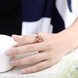 Wholesale Korean Fashion rose gold Crystal zircon Ring Gold Color Flower Shape Elegant Vintage Rings For Women wedding party Jewelry TGCZR146 4 small