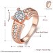 Wholesale Romantic Bridal wedding Ring Set white zircon Fashion 18K Rose Gold Band Jewelry Promise Love  Engagement Rings For Women TGCZR234 1 small