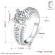 Wholesale Romantic Bridal wedding Ring Set white zircon Fashion platinum Band Jewelry Promise Love  Engagement Rings For Women TGCZR237 1 small