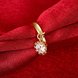 Wholesale Fashion jewelry from China Trendy white flower AAA+ Cubic zircon Ring  For Women Romantic Style 24 k Gold color Hot jewelry TGCZR241 2 small