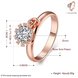 Wholesale Fashion Rose Gold Ring For Women Flower white Zircon Diamond Engagement Gemstone Fine Jewelry TGCZR245 0 small