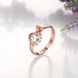 Wholesale Fashion Rose Gold Ring For Women Flower white Zircon Diamond Engagement Gemstone Fine Jewelry TGCZR245 2 small