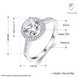 Wholesale Engagement platinum Finger Ring for Women white Big round Stone Zirconia Rings Statement Fine Jewelry Female Gifts TGCZR453 0 small