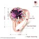 Wholesale Classic exquisite rose-golden rings big purple AAA zircon trendy fashion jewelry for women best Christmas gift TGCZR457 0 small
