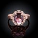 Wholesale Classic exquisite rose-golden rings big purple AAA zircon trendy fashion jewelry for women best Christmas gift TGCZR457 1 small