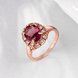 Wholesale Classic exquisite rose-golden rings big purple AAA zircon trendy fashion jewelry for women best Christmas gift TGCZR457 2 small
