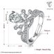 Wholesale Romantic Platinum Ladies Crown rings big Zircon Fashion Wedding Ring Elegant Engagement jewelry TGCZR343 0 small