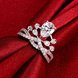 Wholesale Romantic Platinum Ladies Crown rings big Zircon Fashion Wedding Ring Elegant Engagement jewelry TGCZR343 2 small
